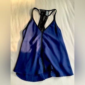 Astr The Label Blue/Black Sexy Cami Top, Size Small. Gently Worn